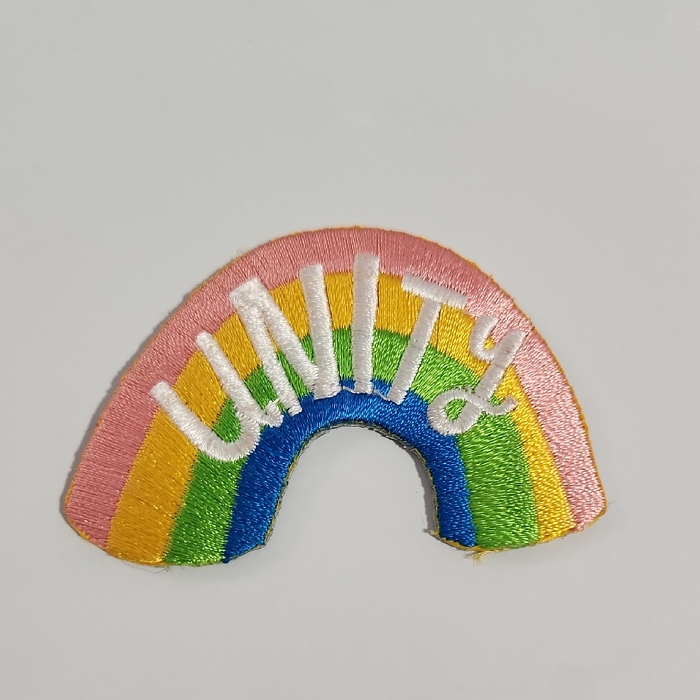Unity Rainbow Embroidered Patch